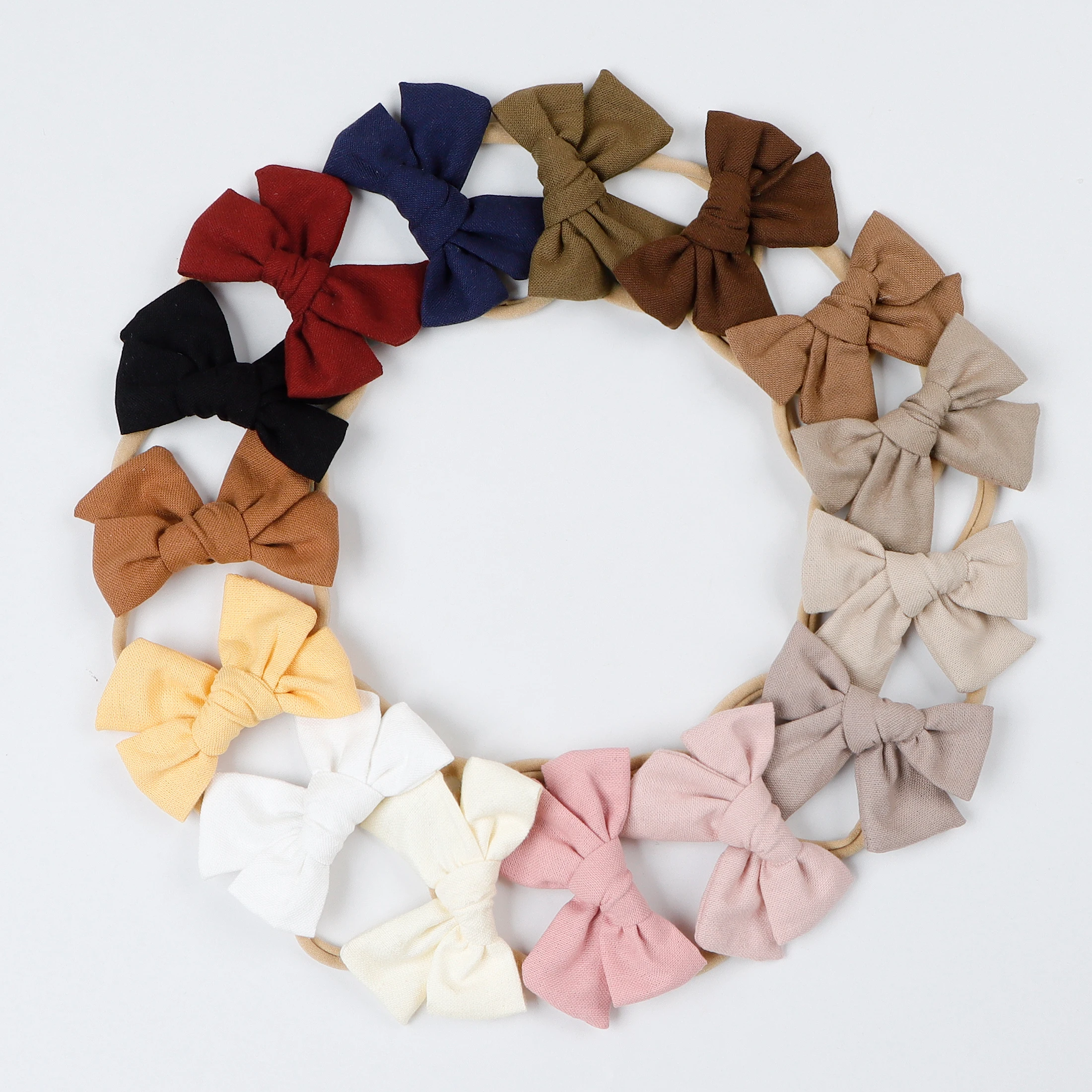 36-pieces-bandeaux-en-lin-avec-nœud-pour-filles-pinces-a-cheveux-en-nylon-pour-enfants-et-bebes-barrettes-pour-enfants-accessoires-pour-cheveux-a-porter-au-quotidien-vente-en-gros