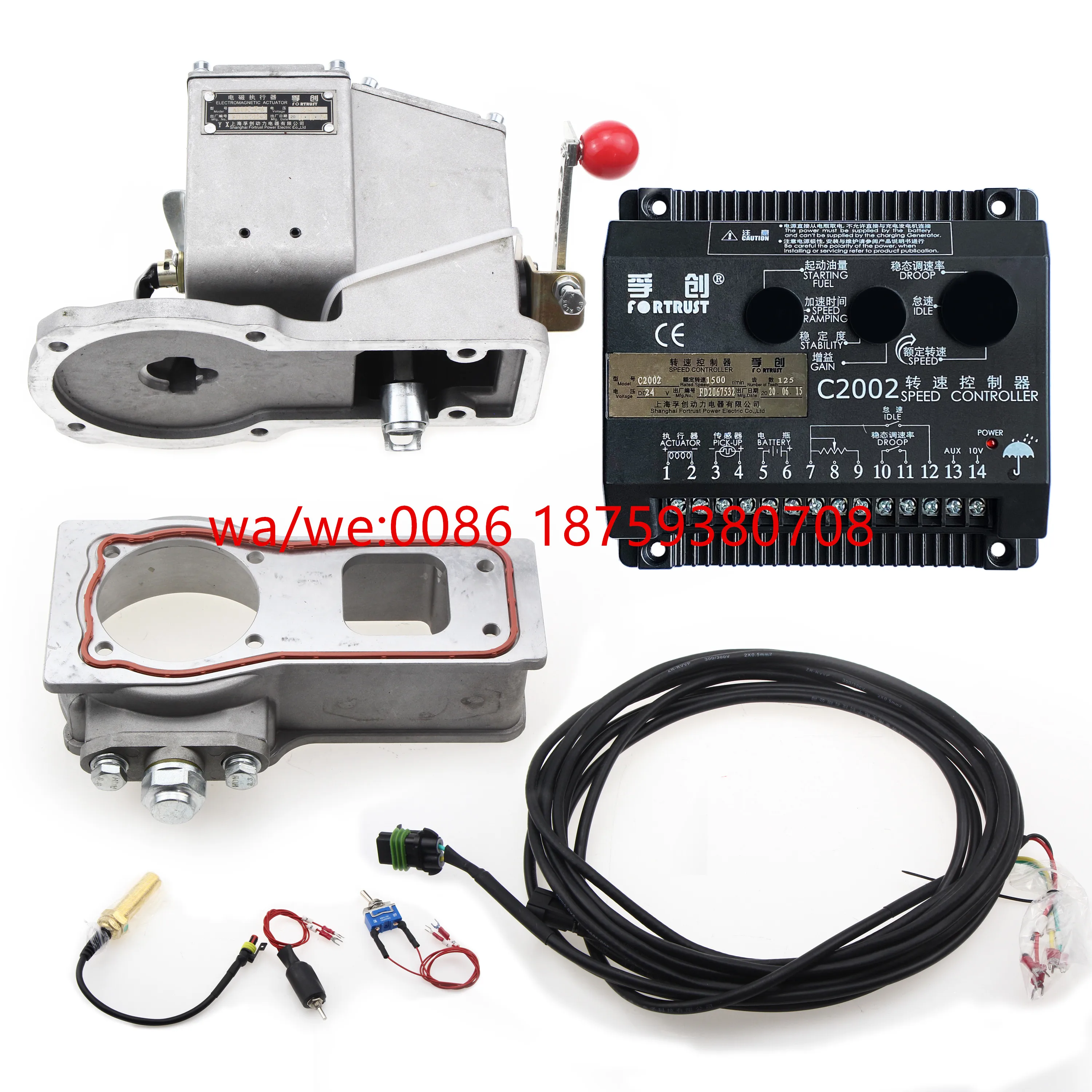 Atuador A800c-w A900c-w A1000c-w com Sensor M18 1.5 e Controlador de Velocidade C2002 A800c-w Mais C2002 Mais M18 1.5