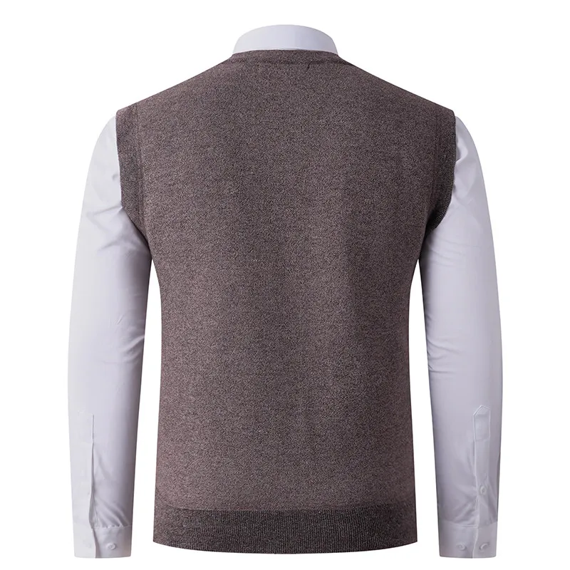 سترة رجالية غير رسمية مبطنة من Faion V-Ne Svel مقاس كبير لخريف وشتاء جديد Sle مريح من ألياف البوليستر #5