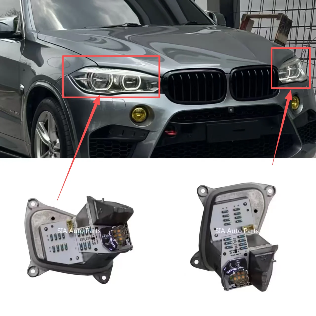 

OEM 63117381453 63117381454 NEW For BMW X5 F15 X6 F16 Full Led Module Cornering Front Daytime Headlight Source Turn Signal Light