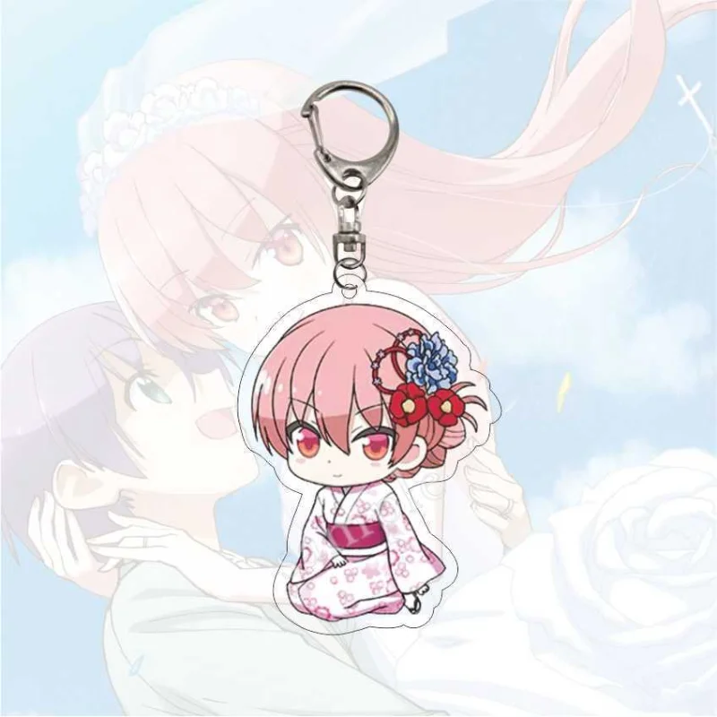 Tsukasa Yuzaki Yuzaki Nasa Arisugawa Kaname Anime Peripheral Keychain Sandwich Acrylic School Bag Small Pendant Lanyard Keychain