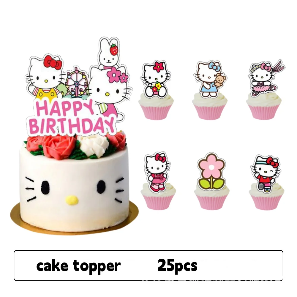 Hello Kitty Verjaardag Decoratie Wegwerp Servies Kitty tafelkleed Party Cup Plaat Servetzakken Babyshower Meisje Feestartikelen