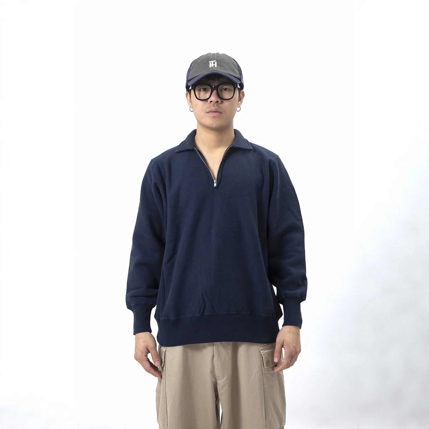 

Vintage f Zip Sweat irt Commute Sle Long Sve Breathable oulder-Down Cuff Pullover Men's Sweatirt