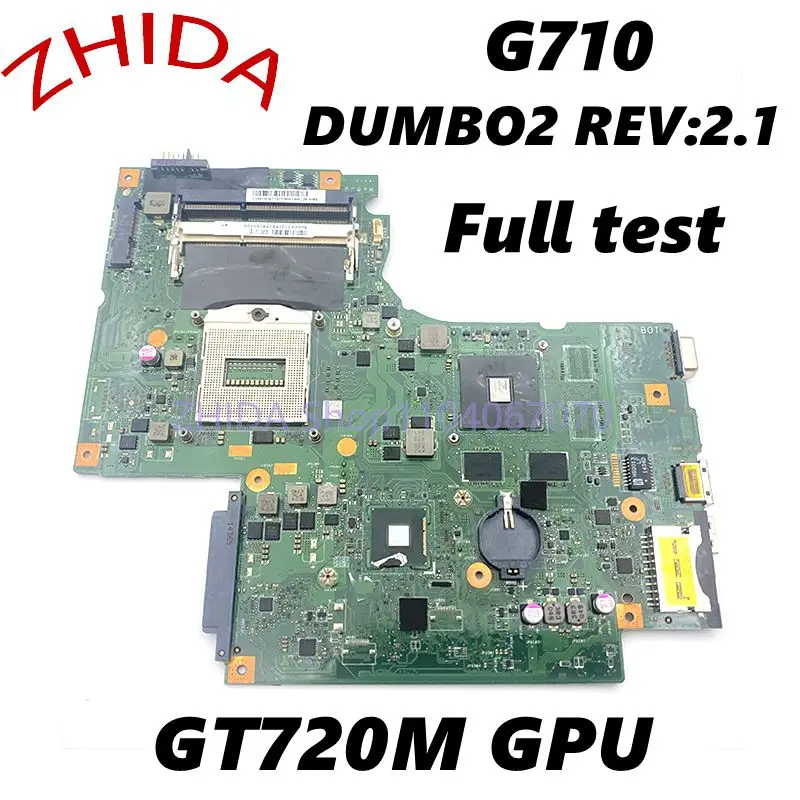 

For lenovo G710 laptop motherboard GT720M GPU DDR3L Main board 90004373 11S90004373 DUMBO2 REV:2.1 full tested