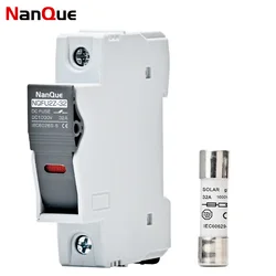 New Energy DC FUSE 1000V 500V With Light Photovoltaic Wind Generator Short Circuit Protector 25KA Quickly Breaker DIN Install