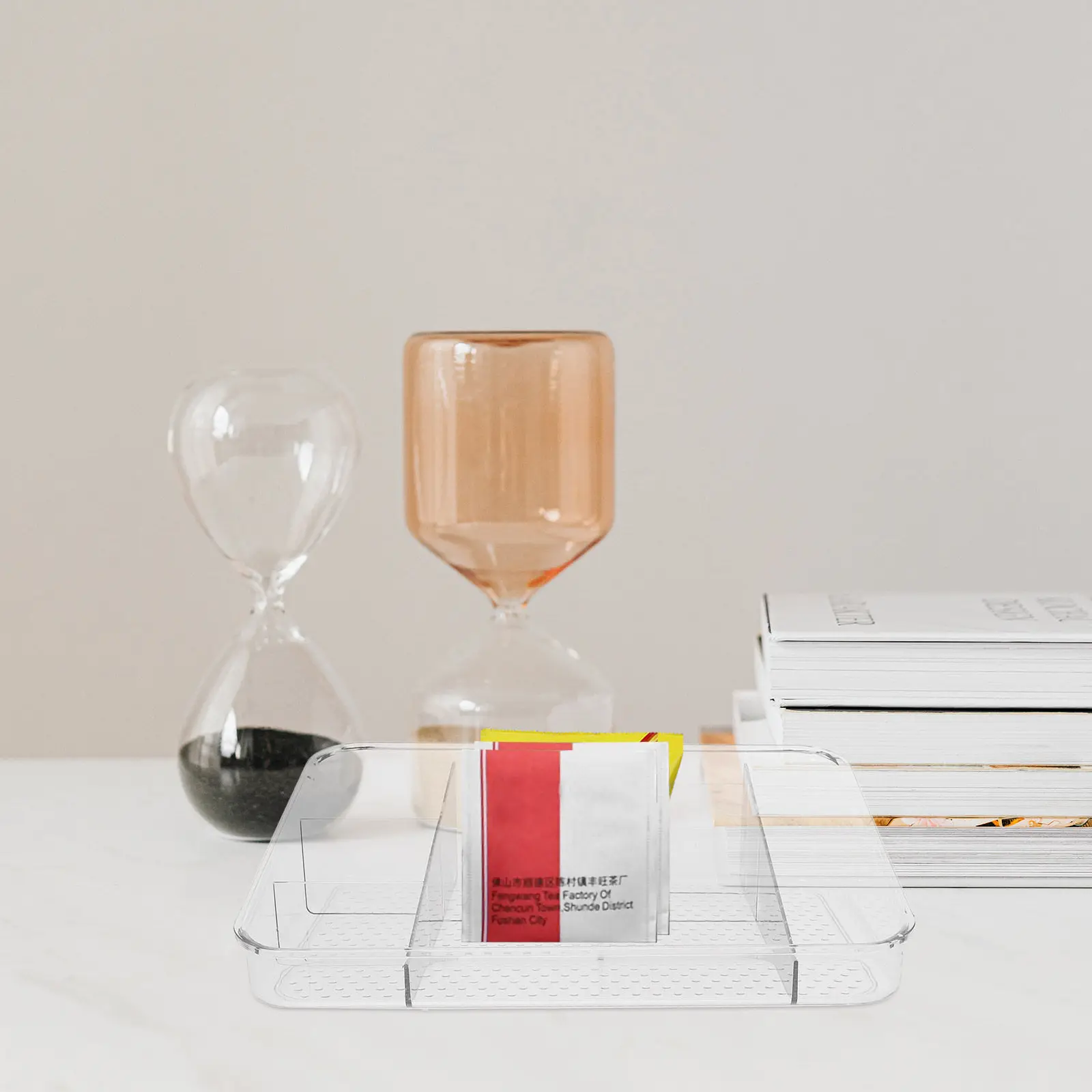 

Органайзер для чайных пакетиков, прочный контейнер из ПЭТ-материала для хранения кофе, конфет, сахара и других пакетиков на кухне, компактный