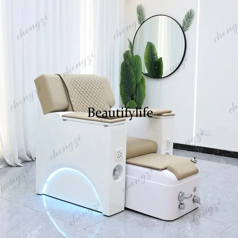 Eyelash Extension Nail Art Manicure Table Beauty Foot Bath Electric Massage Manicure Table Lie Flat Sofa Furniture