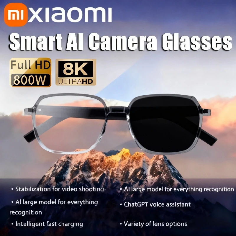 نظارات M10 Pro جديدة ذكية تعمل بالبلوتوث AI 8KHD مع ضوء أزرق مضاد للاستماع إلى التحكم في مساعد الصوت في قيادة الموسيقى