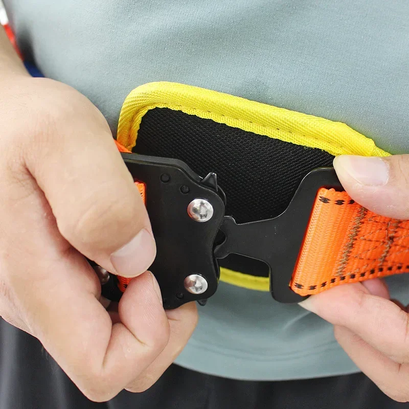 Climbing Equipment Accessory Safety Belt with Adjust Buckle, Rescue Rope, Climbing Waist Chest Harness, Outdoor Professional Saf