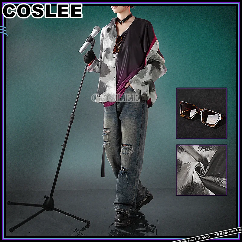 COSLEE Vtuber Nijisanji Watarai Hibari Cosplay Costume New Clothing Fashion Casual Daily Wear Uniform Halloween Party Outfit Men