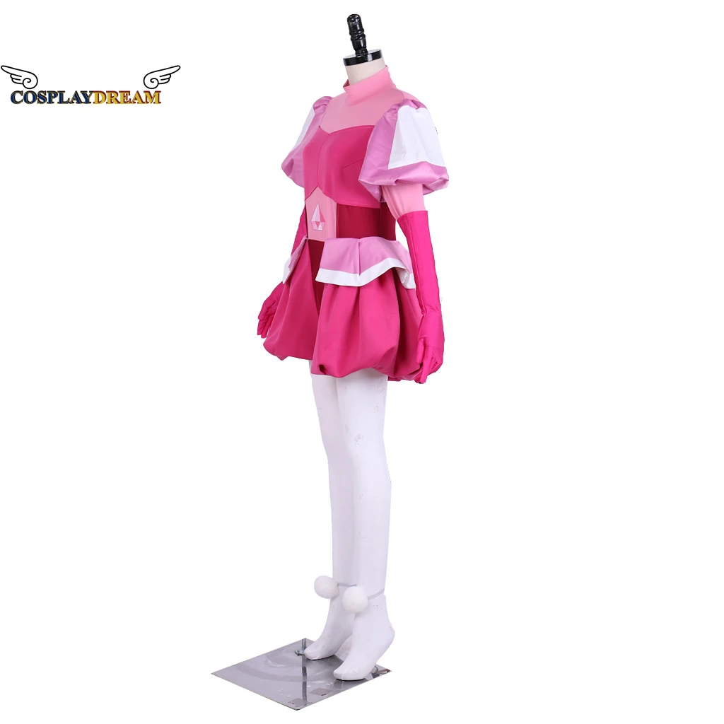 Steven Universe the Great Diamond Authority Homeworld Gem Pink Diamond Outfits With Glove and Legging for Women Custom Made 3XL