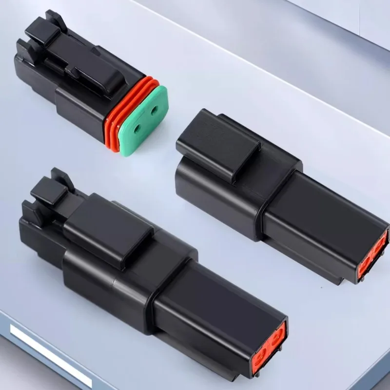 Серия DT — водонепроницаемая вилка с двумя отверстиями, штекер и гнездовой стыковой разъем DT04-2P DECH, клеммная колодка автомобильного жгута проводов DT06-2S