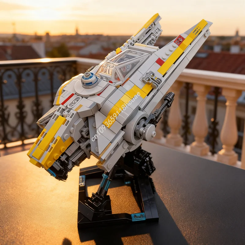 

1050 шт. MOC U Wing Star Battle Модель Строительные блоки игрушка Архитектура Рождественский подарок DIY творческая идея Образование Дети День рождения