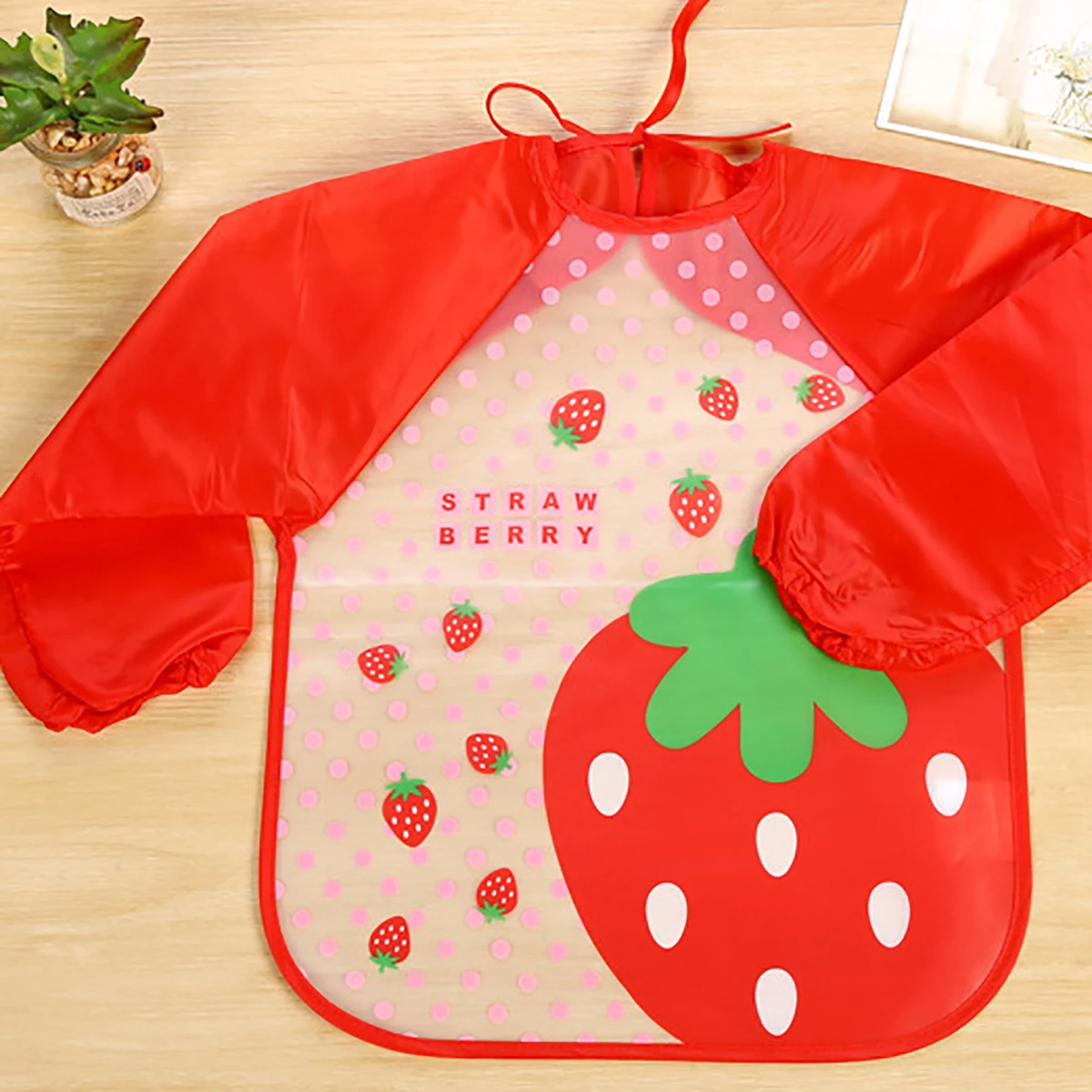 Baby dinner overalls Spring and autumn book boys and girls bibs children eva painting clothes waterproof baby reverse dress