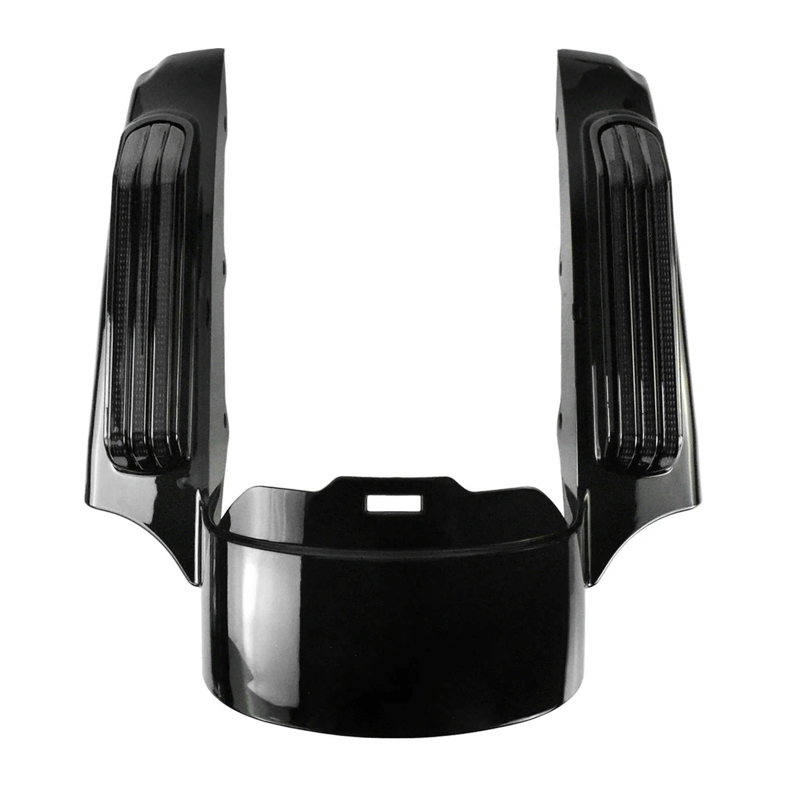 Motorfiets Zwart Achterspatbord Extension Fascia Met LED Licht Voor Harley Touring Electra Street Glide Road King FLTRX 2009-2023