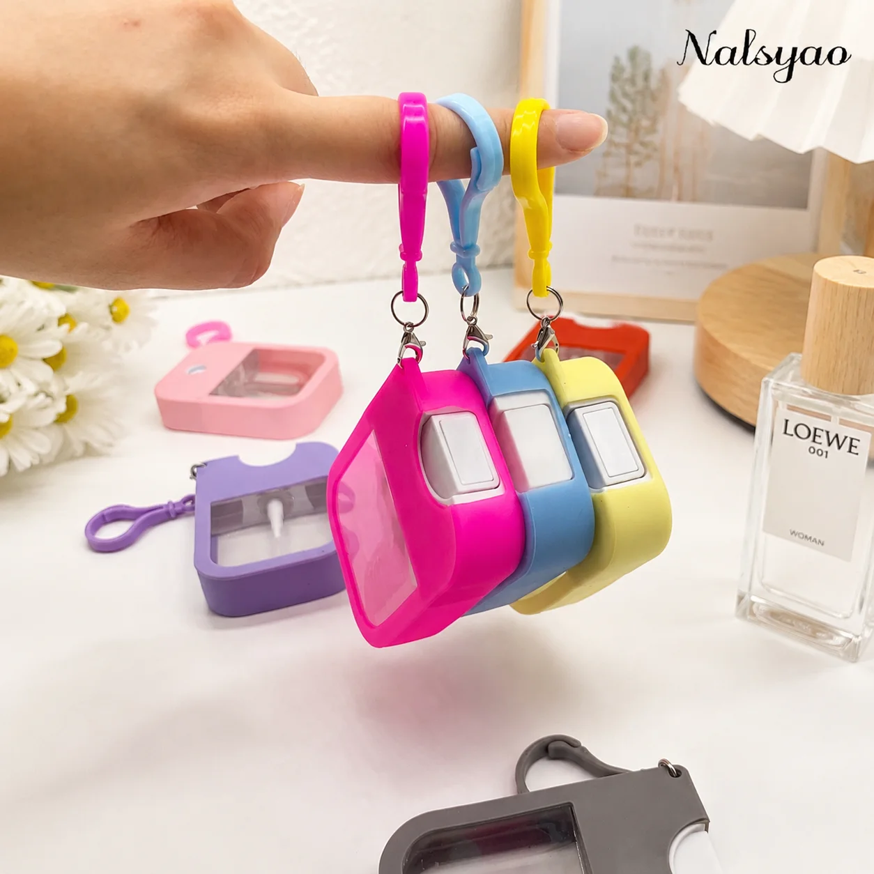 Wholesale Mini 45ml Carded Framed Perfume Travel Spray Bottle Portable Refillable Hand Sanitizer Colorful Bottle