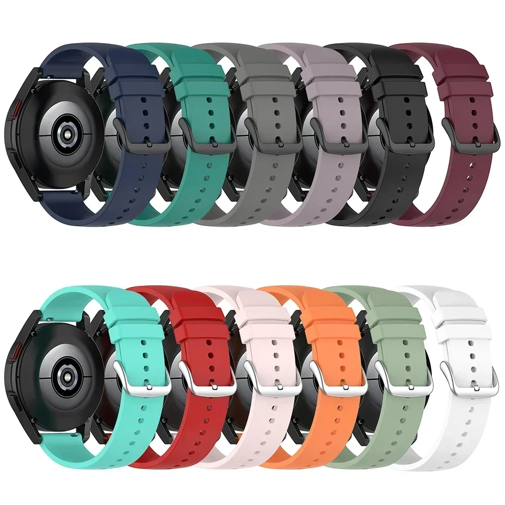 For Xiaomi Watch S3/S1 Pro/Active/Mi Watch S2/Color 2 Smart Watch Band Silicone 22mm Bracelet For Amazfit Bip 5 GTR4 3 Pro Strap