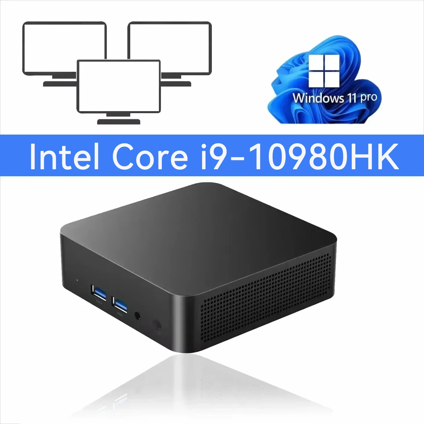 New Intel Core i9-10980HK Gaming Mini PC Windows 11 Pro 16GB DDR4