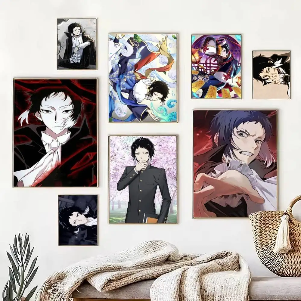 R-Ryunosuke A-Akutagawa  Poster High Quality Dorm Living Room Aesthetic Wall Decoration Painting Stickers Gift