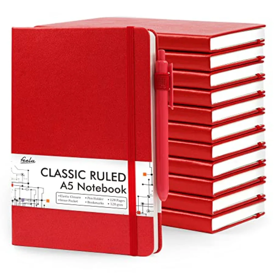 

Наборы блокнотов и ежедневников оптом с ручками: Классический блокнот А5 в твердом переплете в линейку с держателем для ручки для школы, бизнеса, работы, путешествий