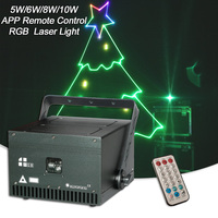 Animation 5W 6W 8W 10W RGB Laser Projector For With DMX Remote App Control For Party Dj Disco Christmas Laser Projector Lamp