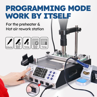 WEP 1200W Programable Soldering Station 3-in-1 Electric Solder Iron Preheat Hot Air Rework Station For BGA SMD Weld DIY Repair