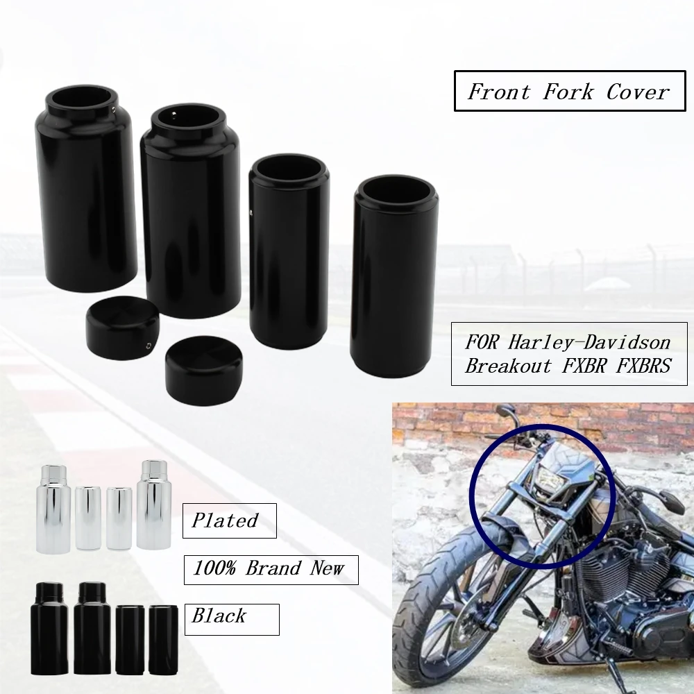 

FOR Harley Davidson Breakout FXBR FXBRS 2018-2022 Motorcycle Front Fork Cover Protection Decorative Aluminum 6-Piece Breakout