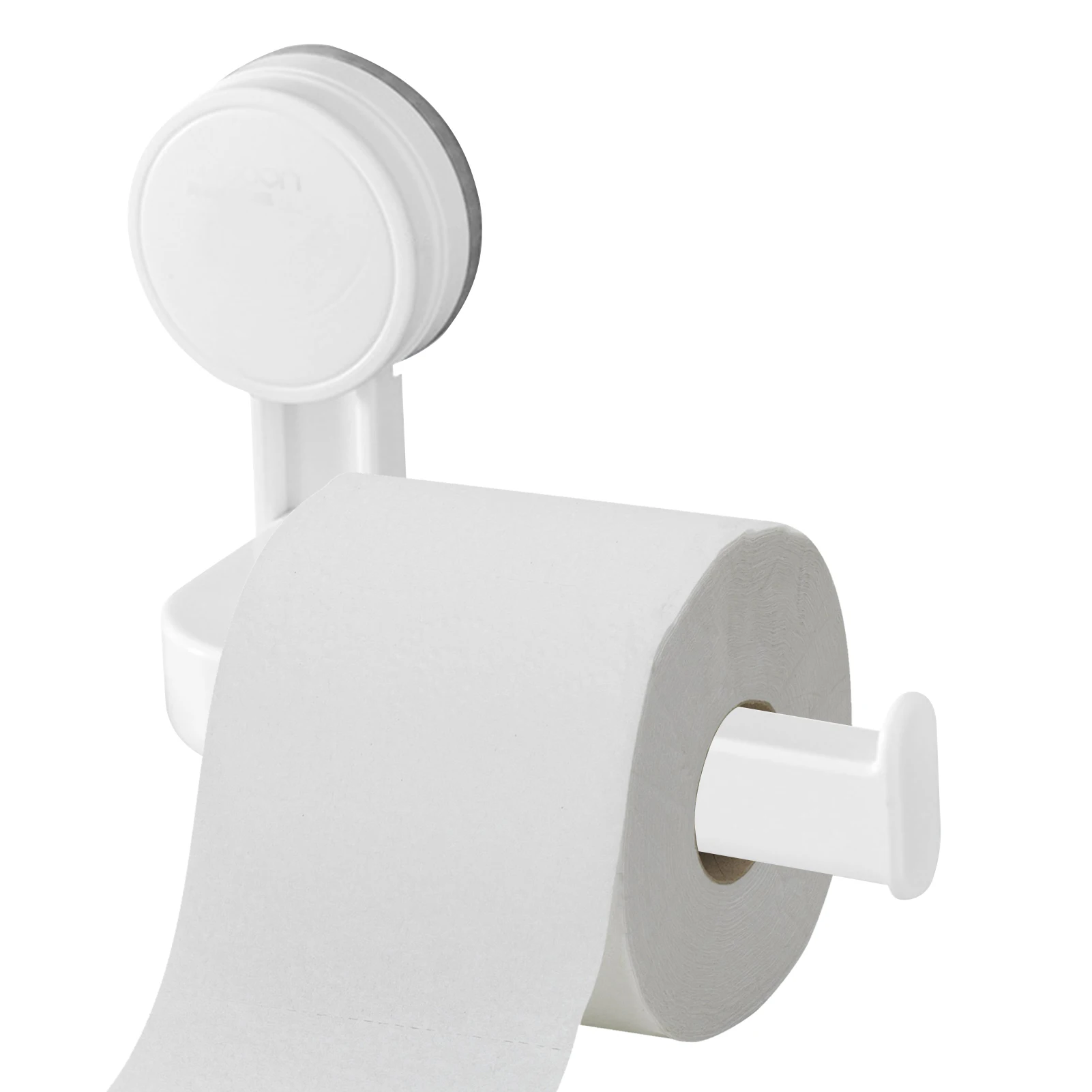 Toilet Paper Holder Suction Multi-Purpose Suction Toilet Paper Bracket Stick-On Bathroom Tissue Holder with Thickened Design