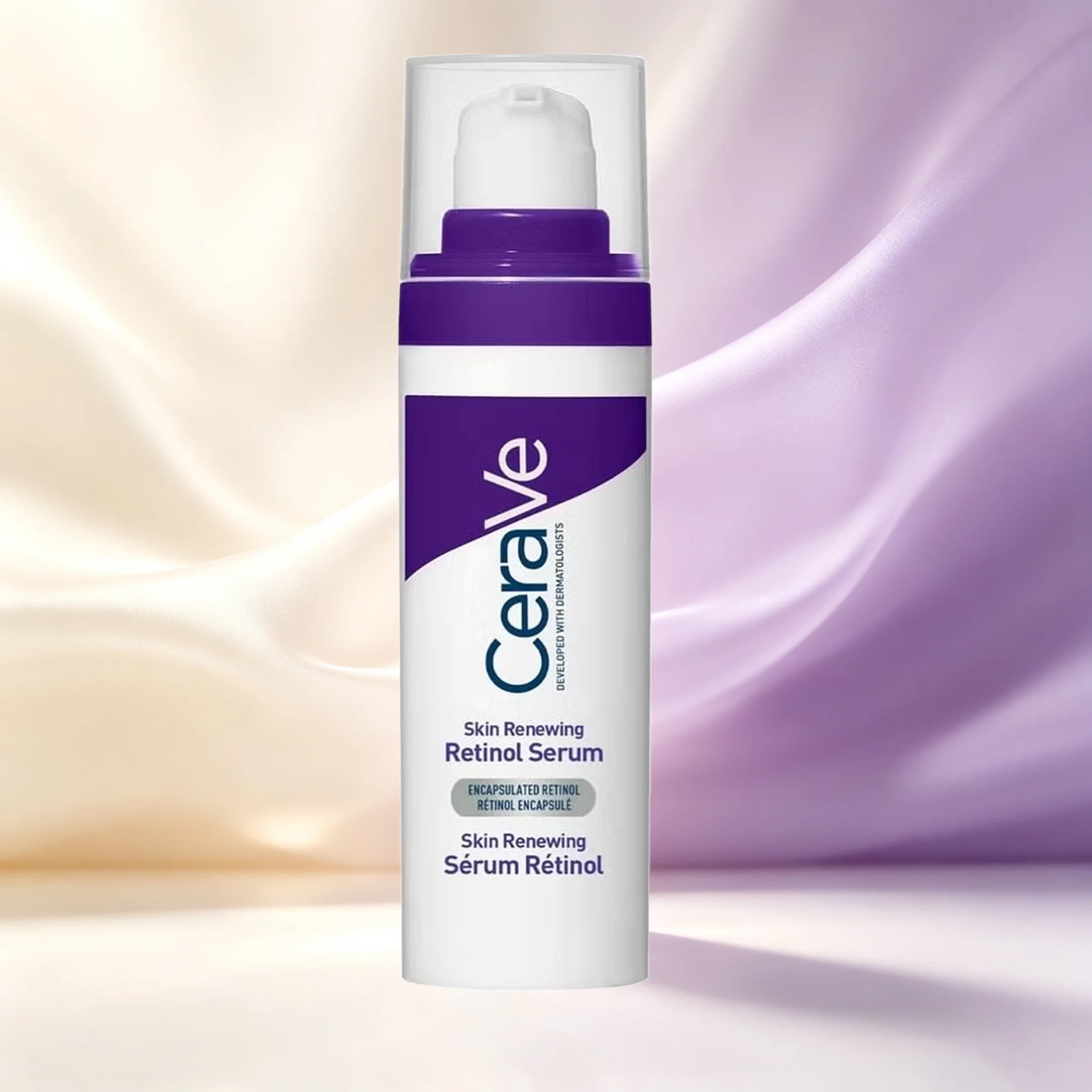 CeraVe Retinol Serum 1 Oz, Fragrance Free Daily Face Care Containing Encapsulated Retinol, Hyaluronic Acid、Niacinamide、Ceramides
