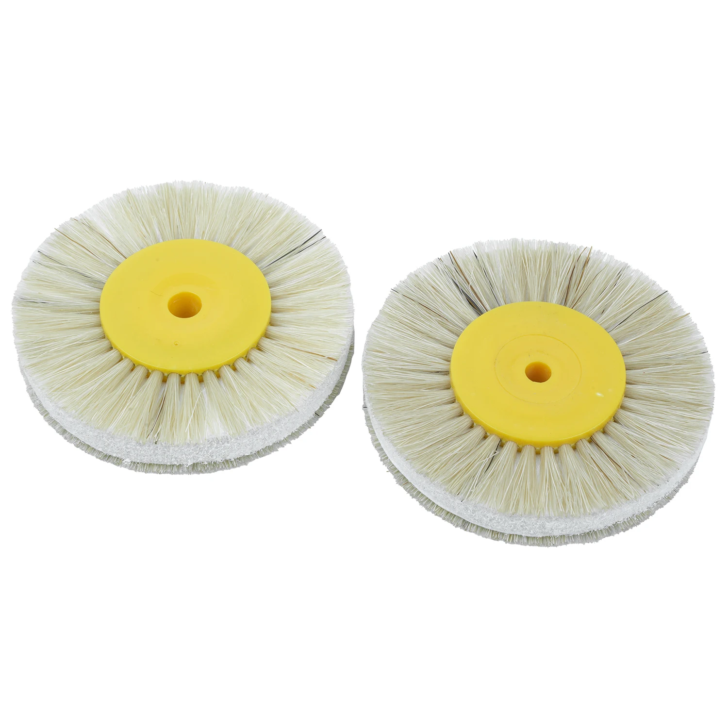 2pcs Dia 80mm Dental Laboratory Lab Tools Materials Latch Polishing Brush Wheel Rotary Plastic White Stiff Buff