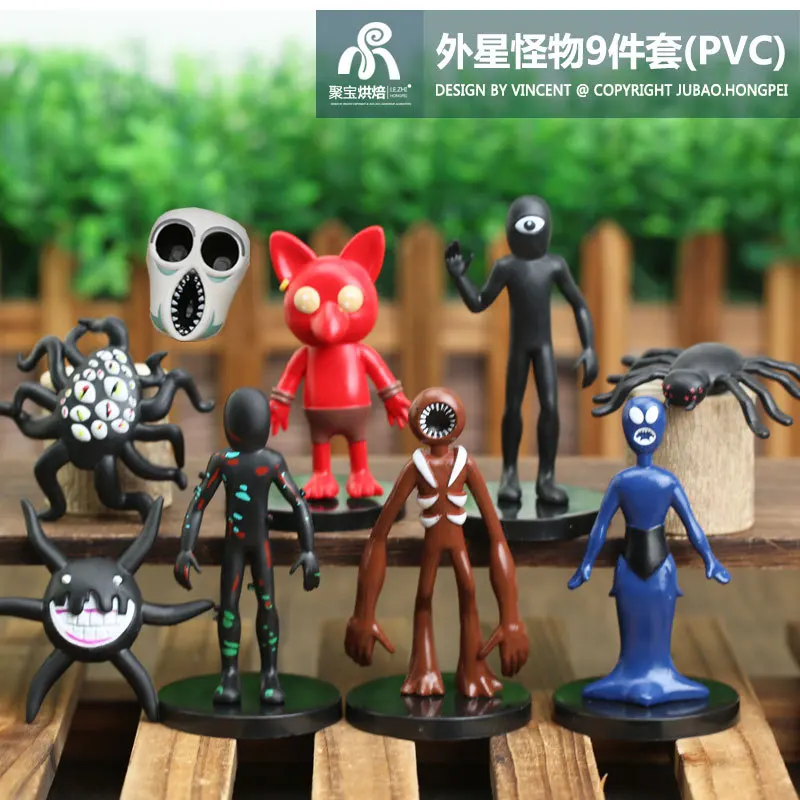 

Jubao Roblox Doors Action Figures 9 PCS PVC Horror Game Monster Figurines Desktop Ornaments Collectible Toys For Game Fans