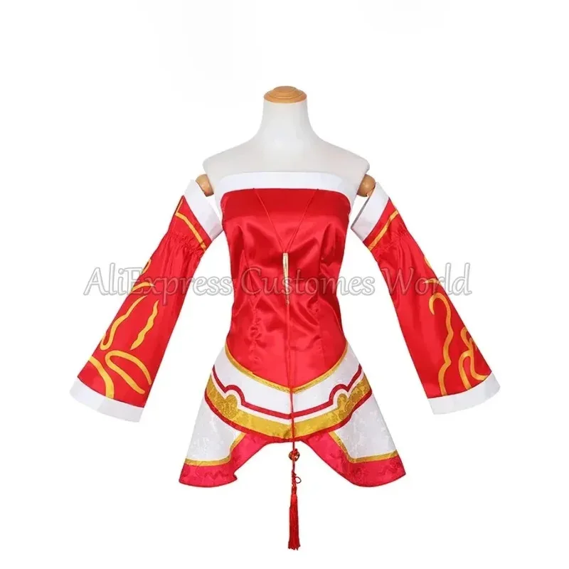 Juego Ahri LOL: Ahri Cosplay disfraz campeón nueve colas Wildd Riftt uniformes Halloween rojo Cosplay ropa para mujeres