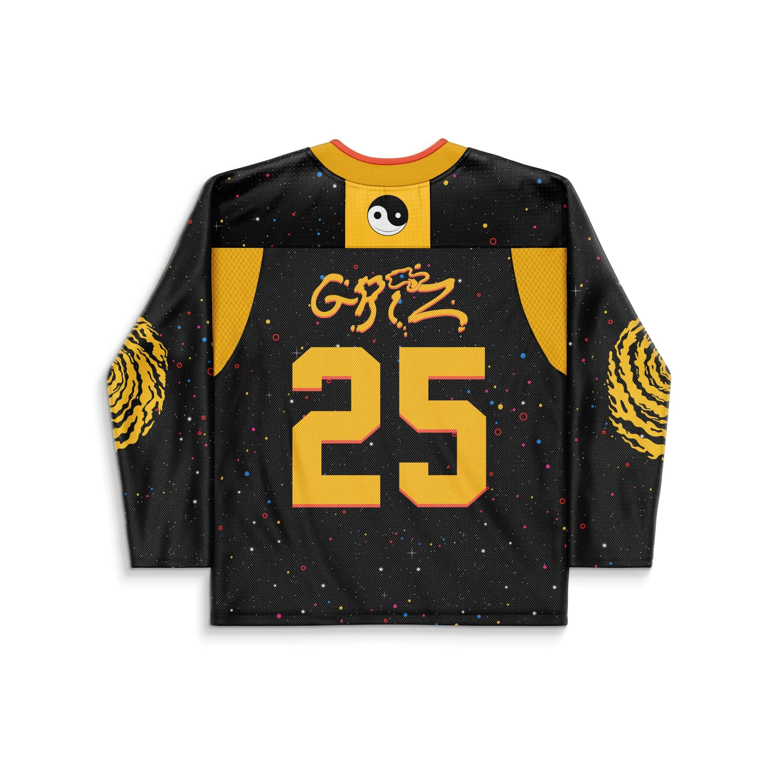 Retro Long-sleeve T-shirt—breathable Mesh, Featuring Star-dot Bold Number Prints; Perfect Music Festivals and Everyday Wear..Mto