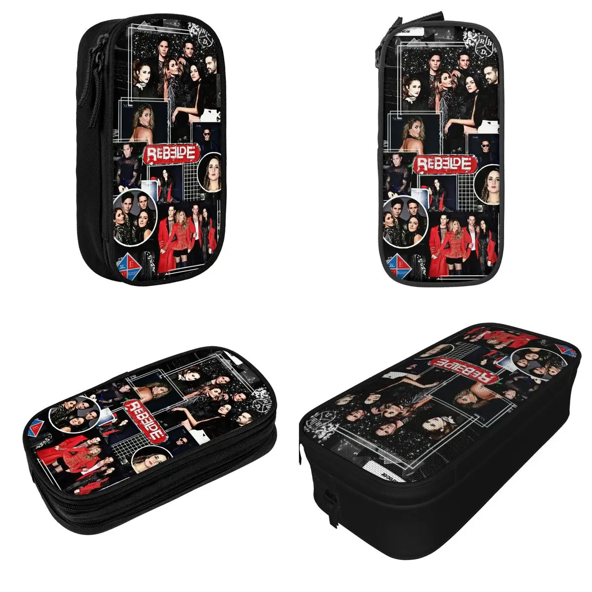 Rebelde Mexican Collage Pencil Case RBD Pen Box Bag for Student Big Capacity School Supplies Gift Pencilcases