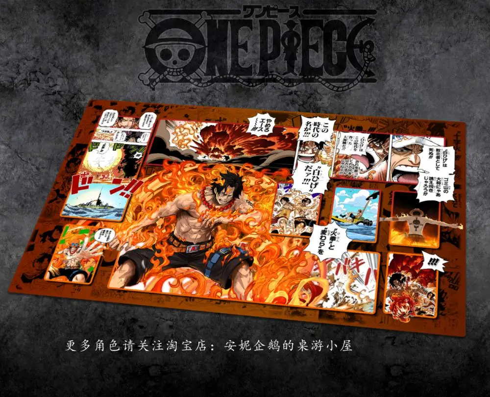 Trafalgar Law Anime Playmat Opcg Playmat One Piece Card Game Playmat Shanks High-Quality Thickening 60Cm*35Cm*3Mm Card Game Mat view 6