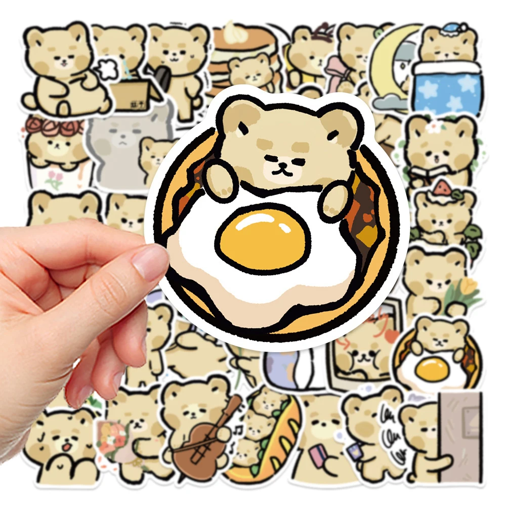 

10/20/40pcs Cute Animal Bear Graffiti Stickers Laptop Guitar Luggage Phone Scrapbook Fridge Car Kid Cartoon Sticker Decal Toy