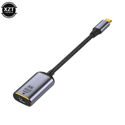 USB typ C do DP/MiniDP żeński Adapter 8K @ 60Hz dwukierunkowy ekran projektor konwerter do notebooka telefon Macbook Pro Laptop