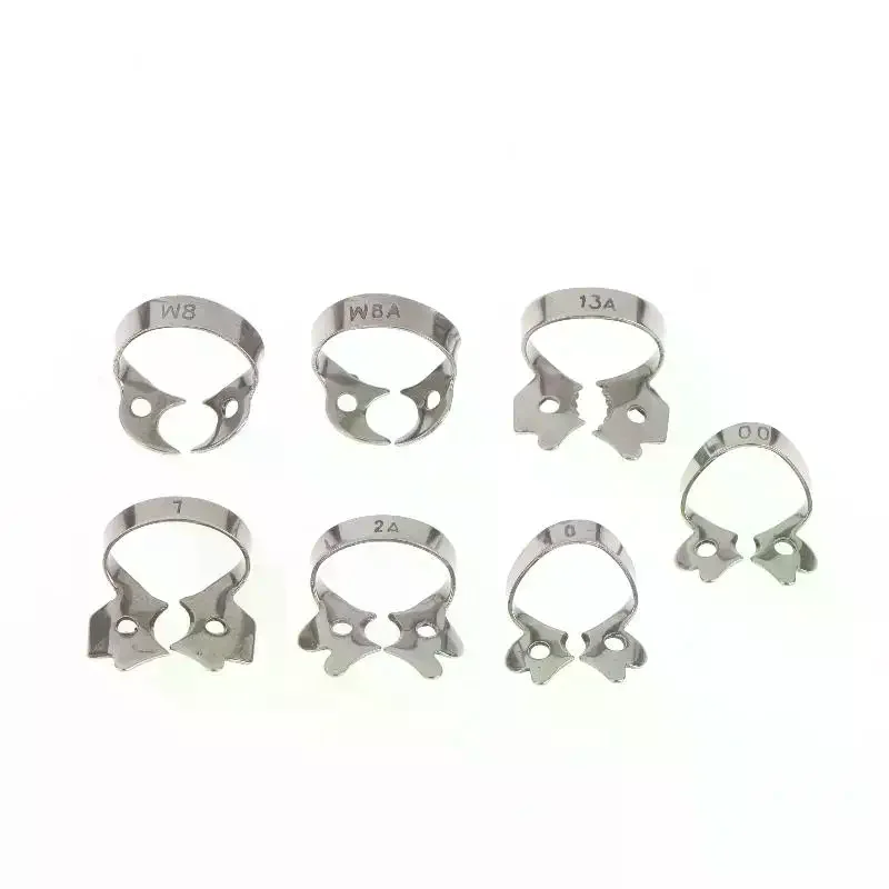 1Pcs Dental Rubber Dam Clamps Stainless Steel Endodontic Restorative Barrier Clips Dentistry Ortho Materials Lab Tools