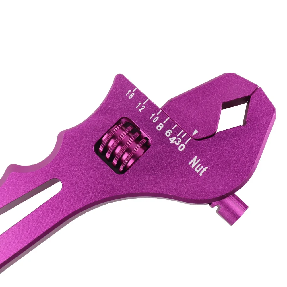Adjustable AN 3 4 6 8 10 12 16 Aluminum WRENCH HOSE Fitting Tool Aluminum Spanner AN3-AN16