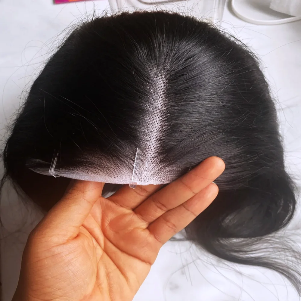 100% cabello humano sin pegamento Bob pelucas 13x6 Hd peluca con malla Frontal vietnamita Multi separación trenzada desgaste y ir Pre desplumado corto