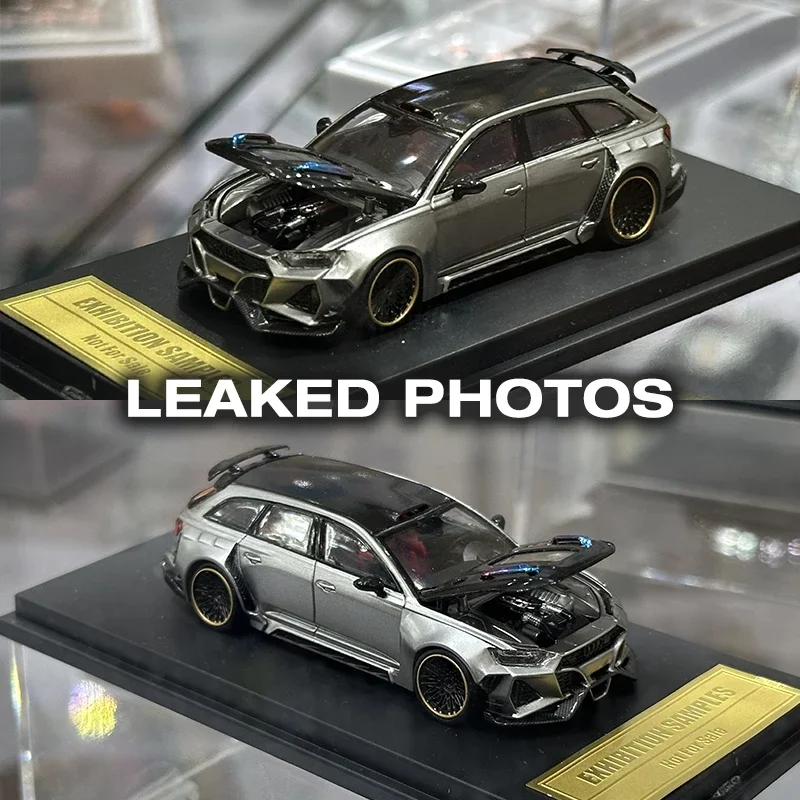 

PreSale DCM 1:64 RS6 Modified Version Openable Hood Diecast Diorama Car Model Toy