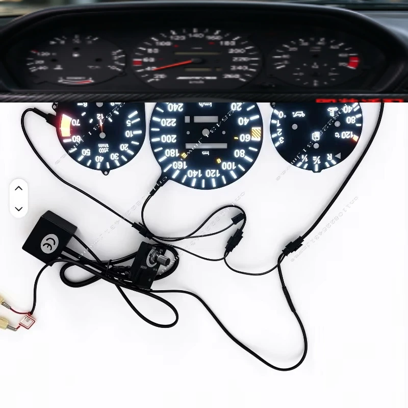 High Quality EL Glow Car Gauge  Instrument Cluster Compatible with  W124, W126, (W201) 190
