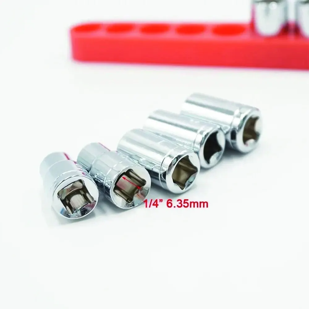 9pc 5-13mm Hexagonal Sleeve Head Xiaofei 6.35mm Square Head Conversion Head Electric Tool Accessory Set