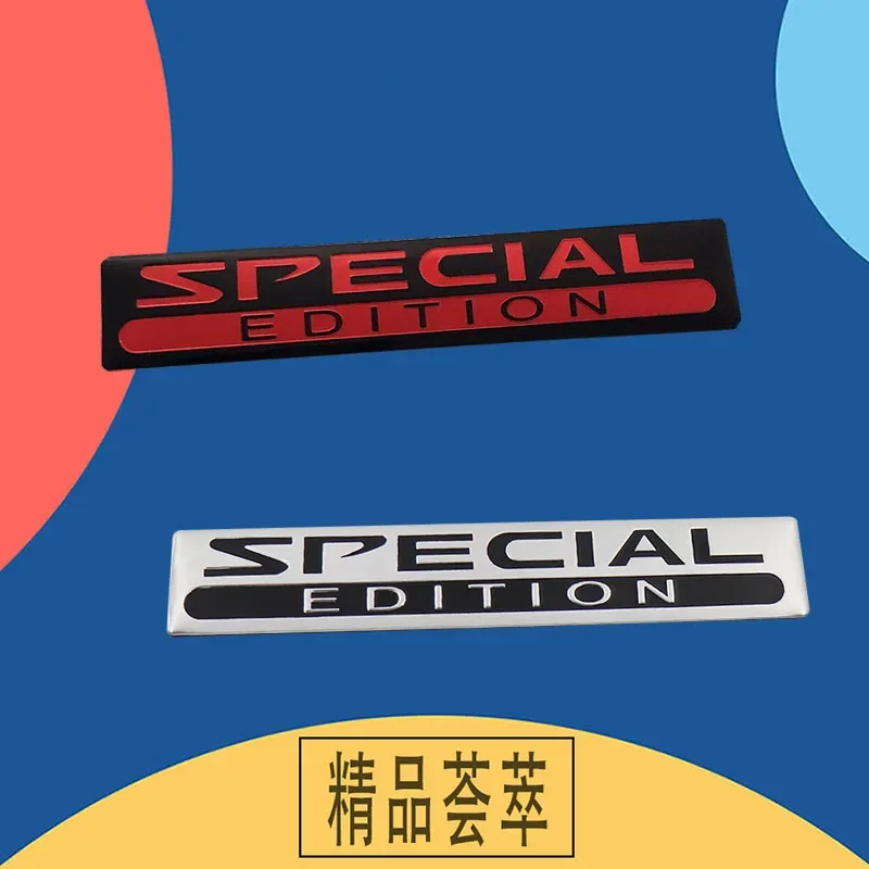 Car Styling Accessories Aluminium Special Edition Logo Sticker Car Trunk Badge Fender Decal Limited Emblem