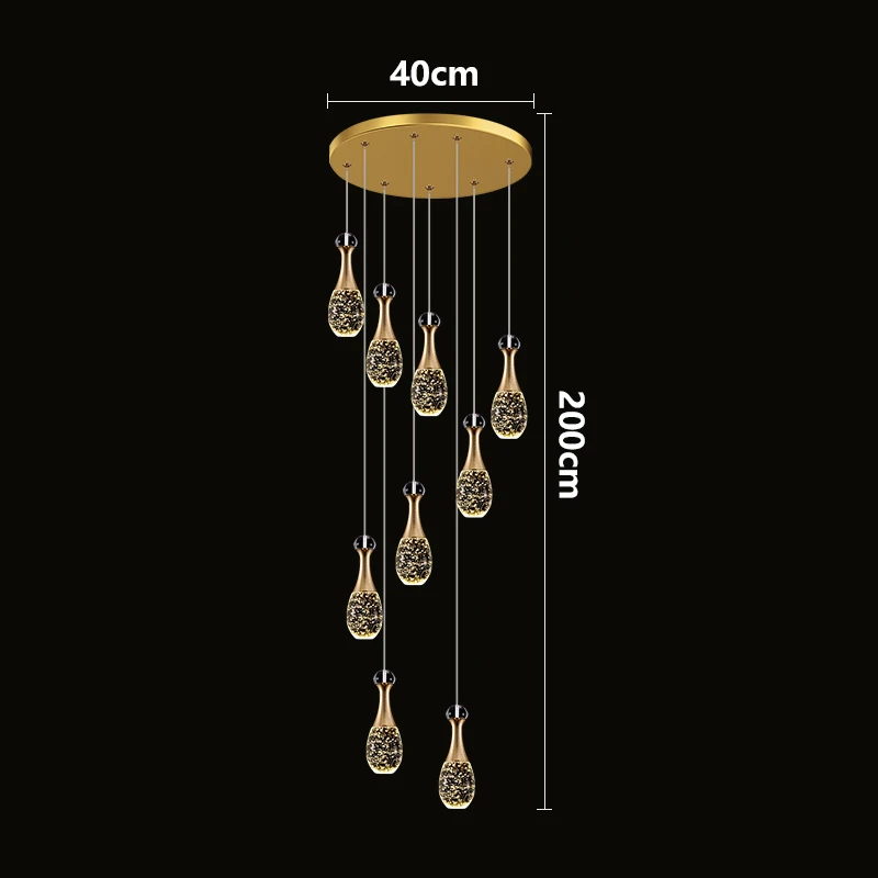 fanmade Nordic Crystal Pendant Lamp 8