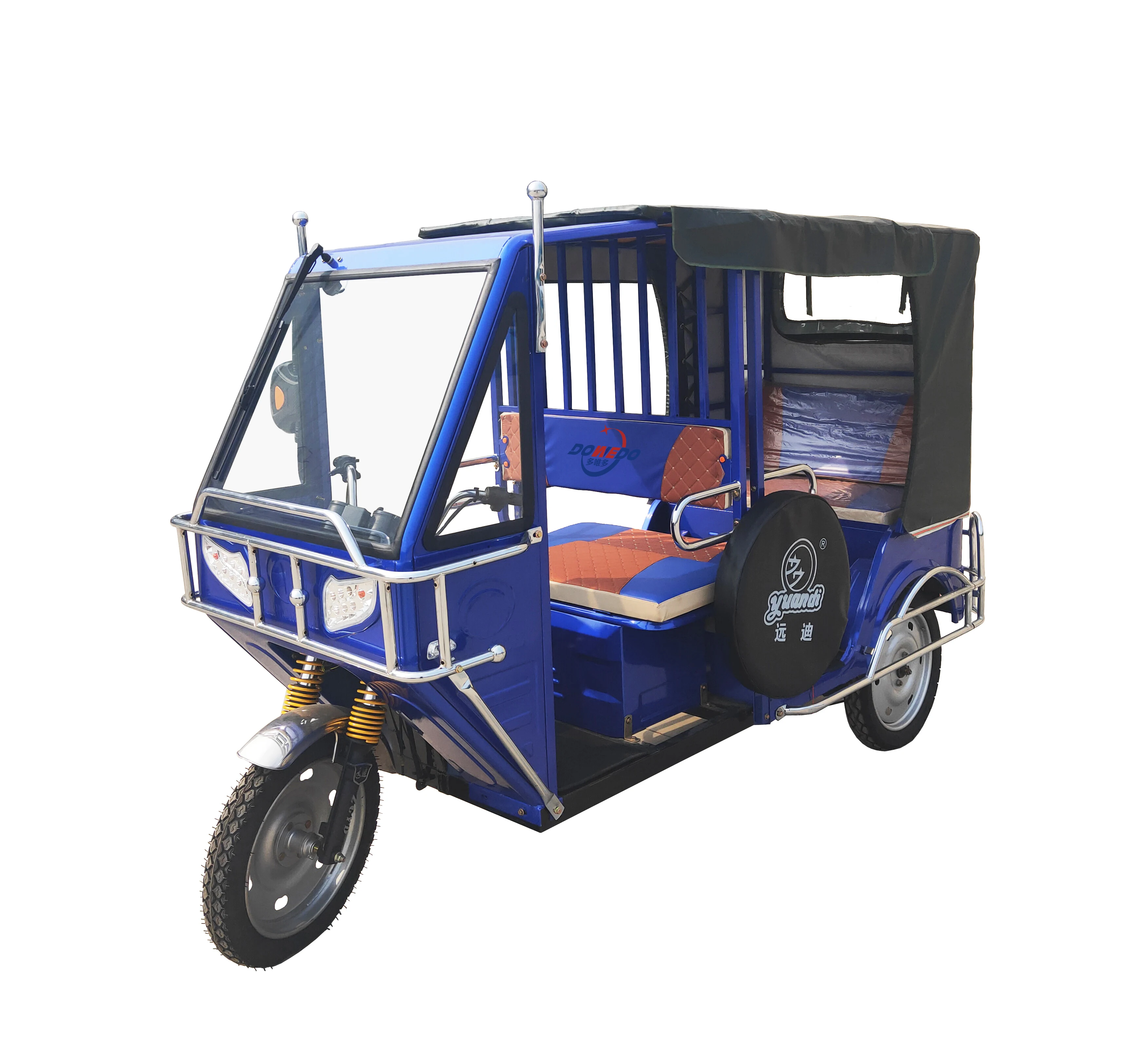 Motorized  tricycle 60V 1000W electric tricyle for passenger