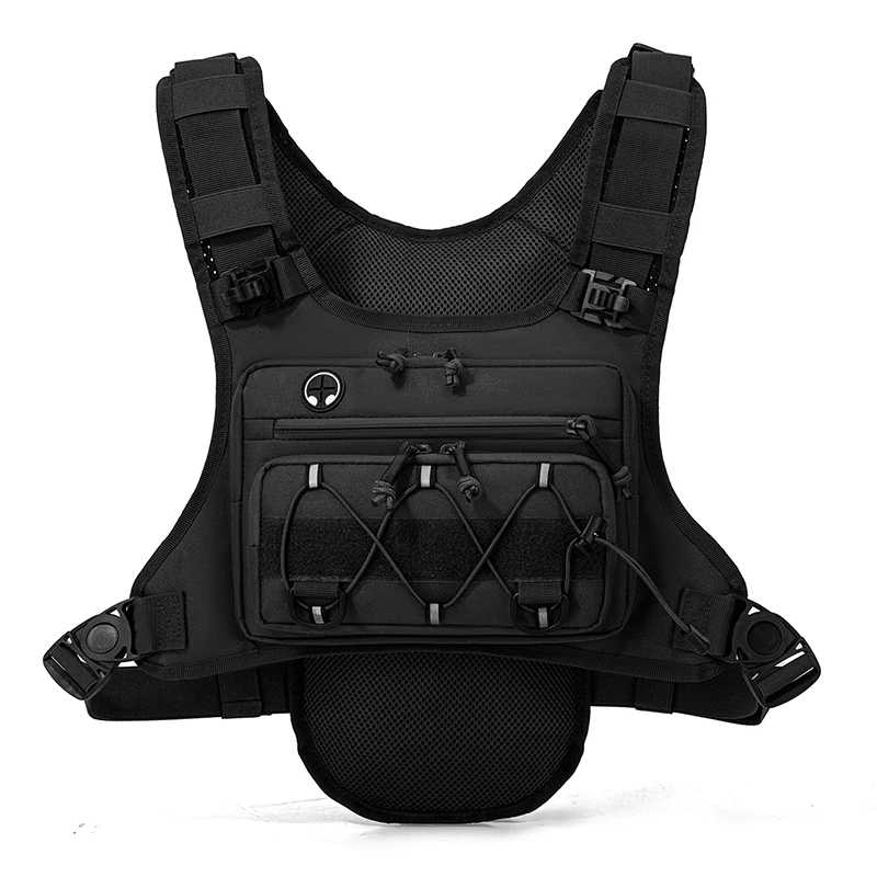 AliExpress NONE Tactical Bag Front Chest Rig Vest Backpack for Camping Hunting Bag Men Running Cycling Reflective Travel Hydration Fanny Pack