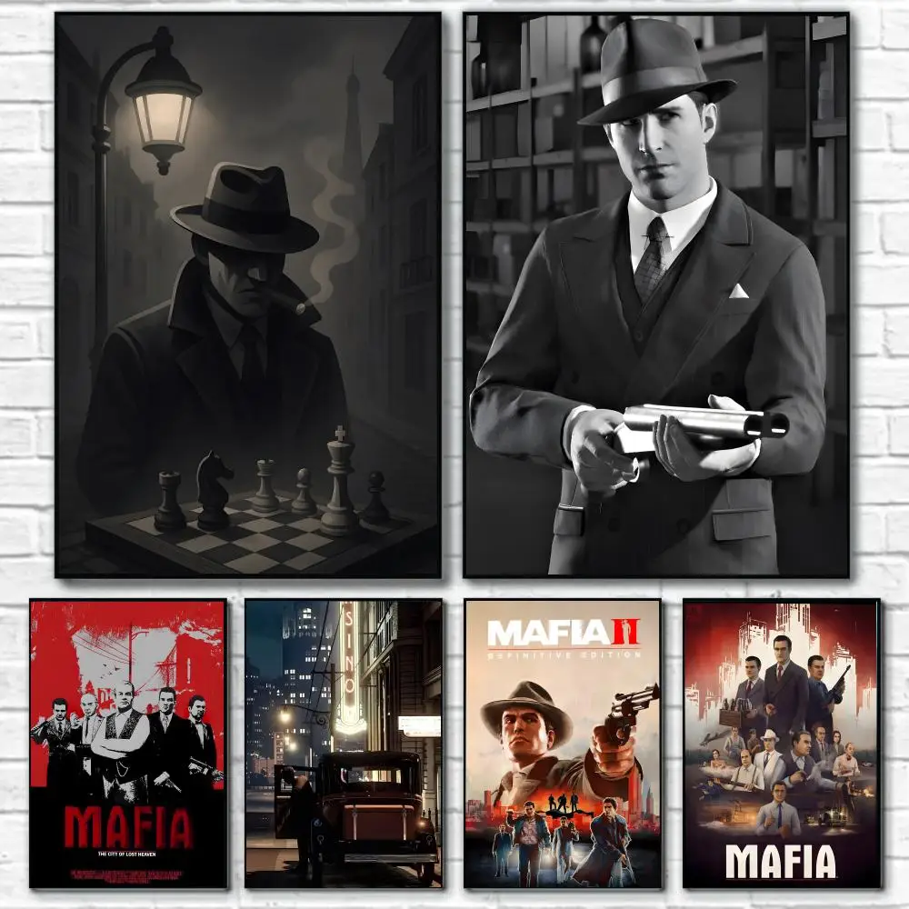 M-Mafia لعبة نهائية العصابات ملصق فني ملصق الفيلم جدارية الأسرة غرفة الأطفال جدار الديكور طباعة هدية #2