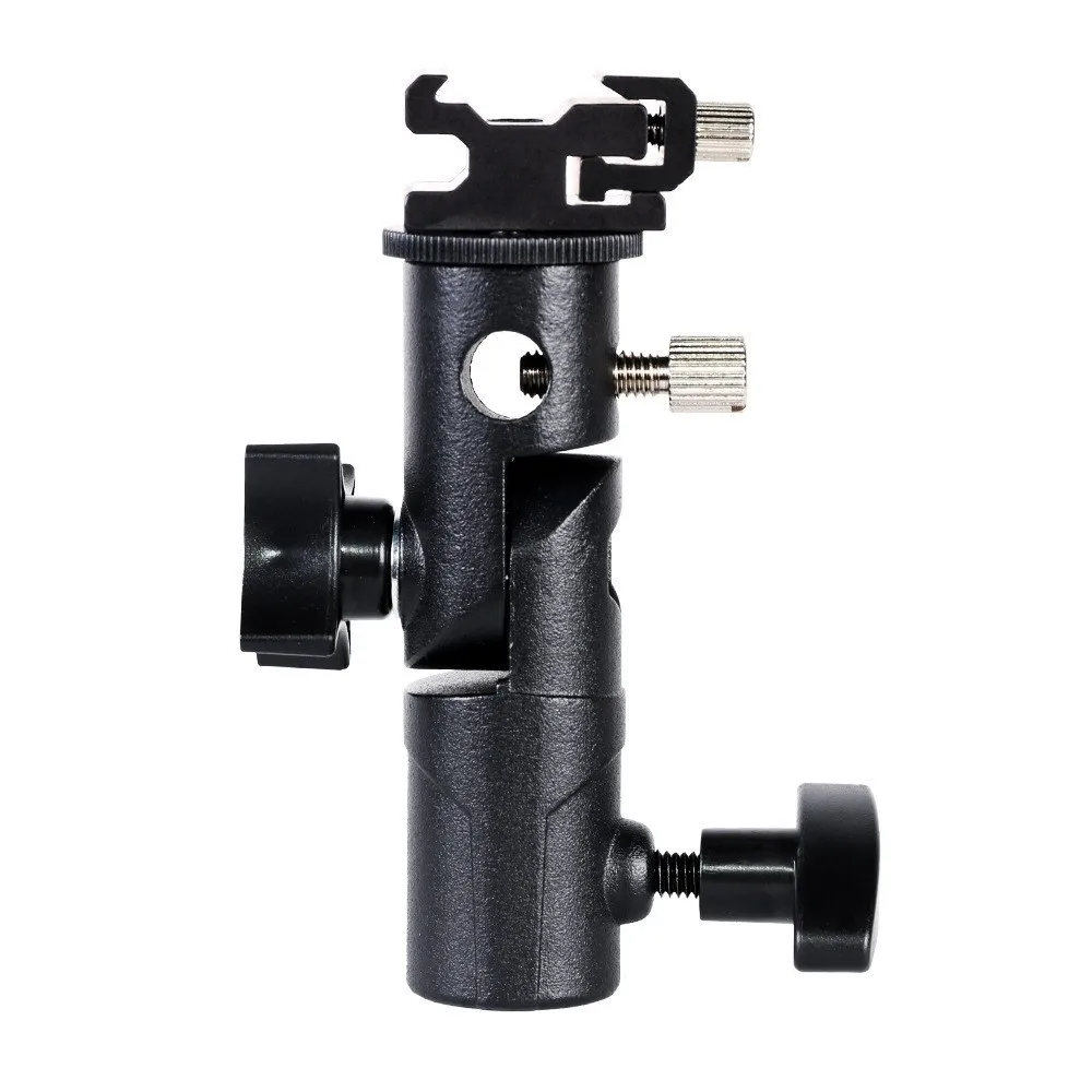 

Держатель для светового прибора типа E, металлический кронштейн для вспышки, крепление на горячий башмак, аксессуары для штатива, зонта, вспышки Speedlite для фотостудии