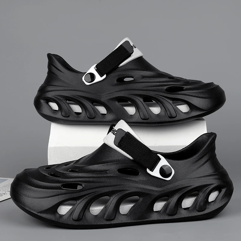 

Men's Outdoor Sandals Sport Slippers Beach Slides Breathable Clogs Men Casual Garden Shoes Non-slip Hiking Men Outdoor Sandals